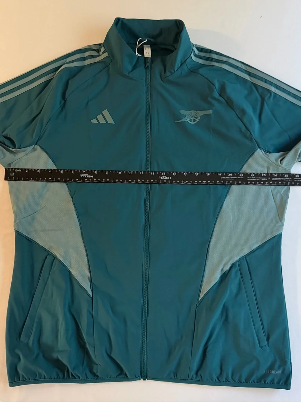 Arsenal Adidas Anthem Jacket Men XL Woven Retro Logo Soccer 23/24 Full Zip